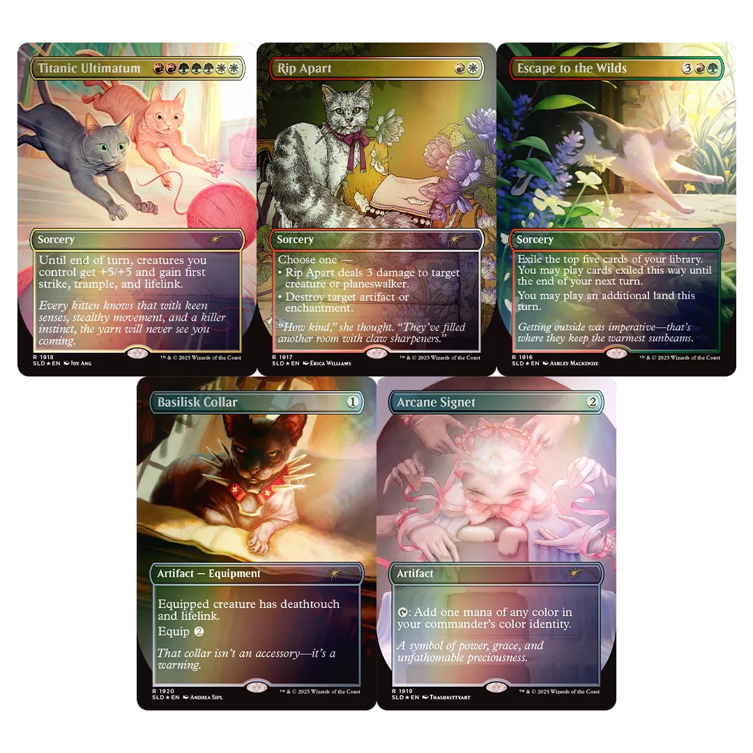 Secret Lair Drop - Cats Are Better Than Dogs [Rainbow Foil Edition]